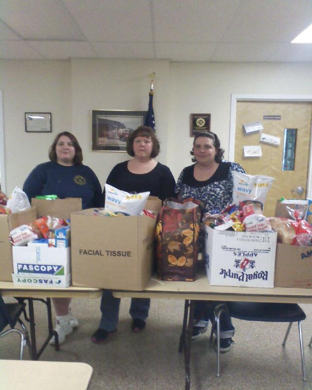 December food donation to families - 2012