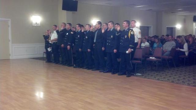 Fall 2012 Chester County Fire I class sworn in